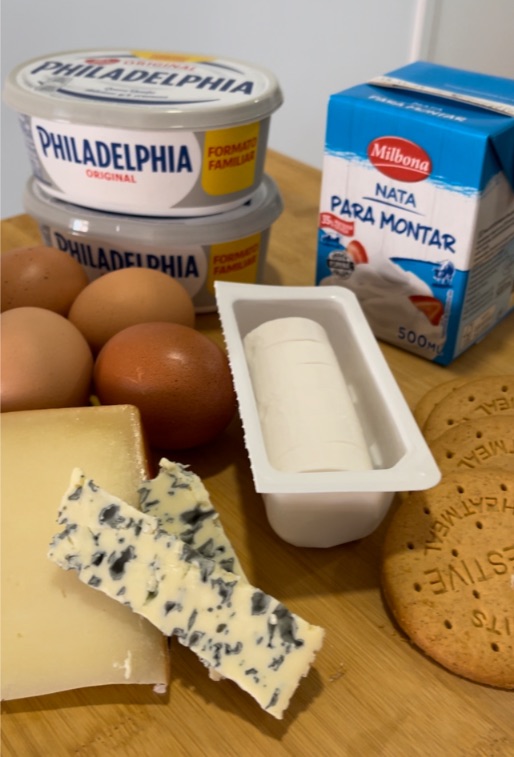 Ingredientes receta tarta de queso estilo vasco