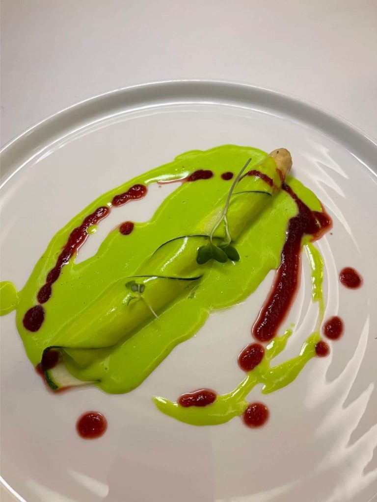Plato menú degustación primavera