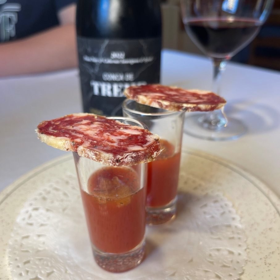 chupito de pa amb tomata Casa Masover